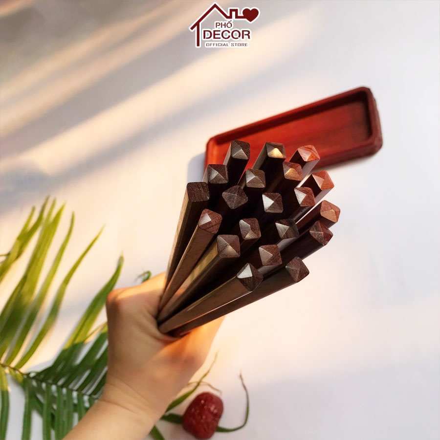 Đũa Phố Decor Chất Gỗ Trắc Mộc Tự Nhiên Cao Cấp