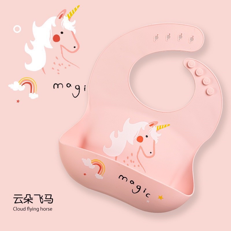 Các loại yếm silicone cho bé ăn dặm từ 6 tháng tuổi, xinh xắn tiện lợi chống thấm tốt