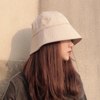 Mũ Bucket vành tròn phong cách Ulzzang Unisex