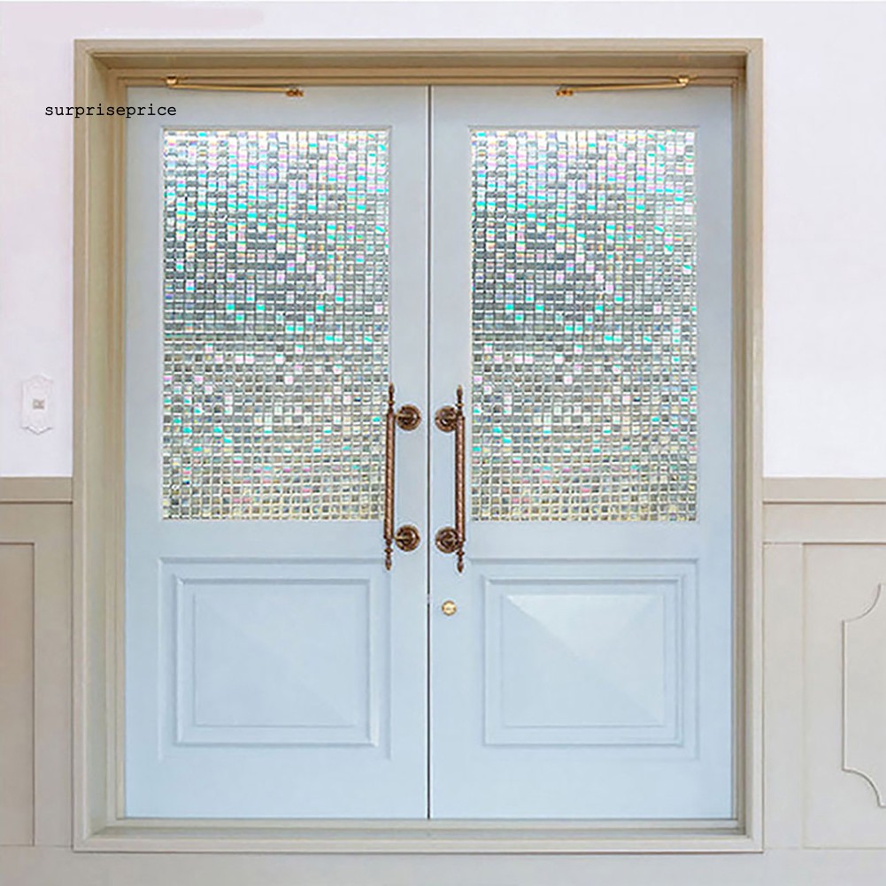 Miếng dán trang trí cửa sổ hình vuông đa sắc độc đáo