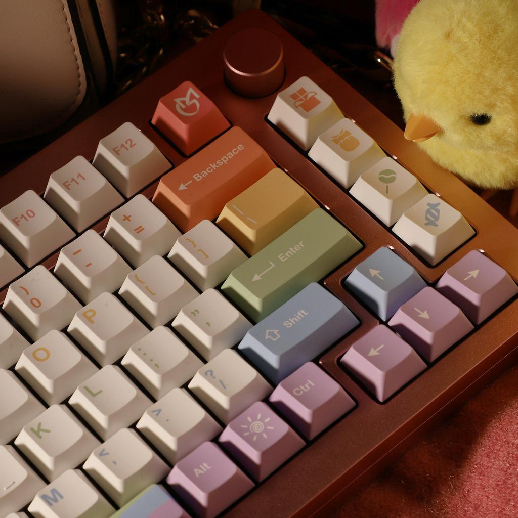 Bộ keycap MG Rainbow 160 nút in dyesub màu cầu vồng chất lượng cao dày 1.5mm - Kicap