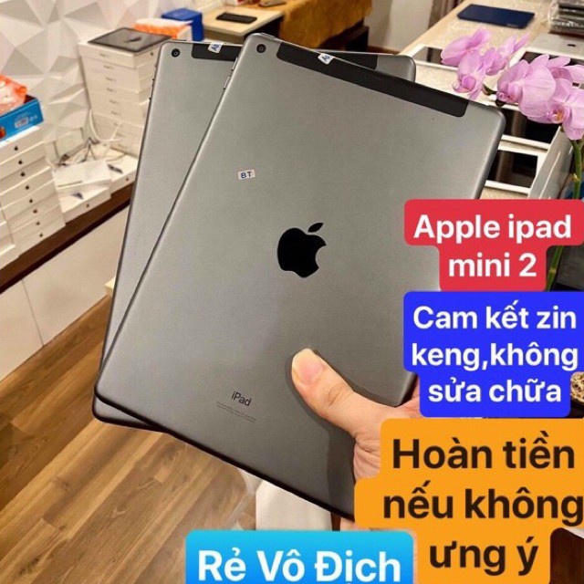 Máy tính bảng apple ipad mini 2 Rentina 7.9 inh Full HD - học online chính hãng 32/16gb BH 1 đôi 1