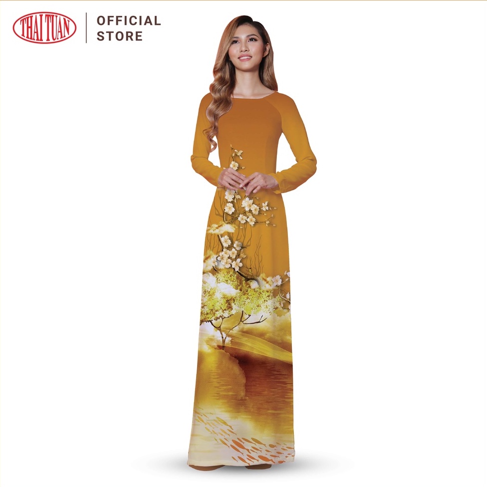 Vải Áo Dài Nữ Thái Tuấn Hoa Văn In ASBR533402DEFC