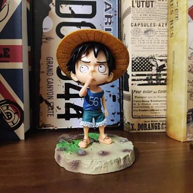 Mô Hình Nhân Vật Hoạt Hình One piece 15cm Mô Hình Đồ Chơi Nhân Vật Luffy Trong Phim Hoạt Hình &quot;Young Age&quot; Bằng PVC