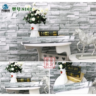 Decal giấy dán tường đá 3D