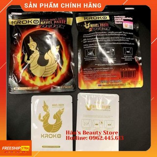 (Chính Hãng) 👍5 Miếng Dán Tan Mỡ Bụng Kroko Detox Thái Lan Navel Paste👍