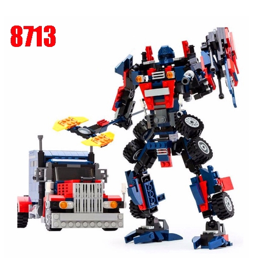 Compatible with Lego 2 In 1 Transformation Series Building Block Game Robot Deformation Truck Car Toy 8711-8713
