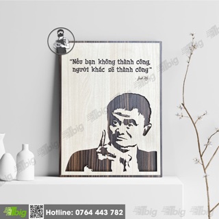 Tranh treo tường tạo động lực câu nói hay của Jack Ma mẫu TBIG042