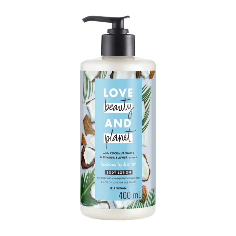 Sữa Dưỡng Thể Love Beauty and Planet 400ml Giúp Sáng Da, Dưỡng Ẩm, Thư Giãn Da