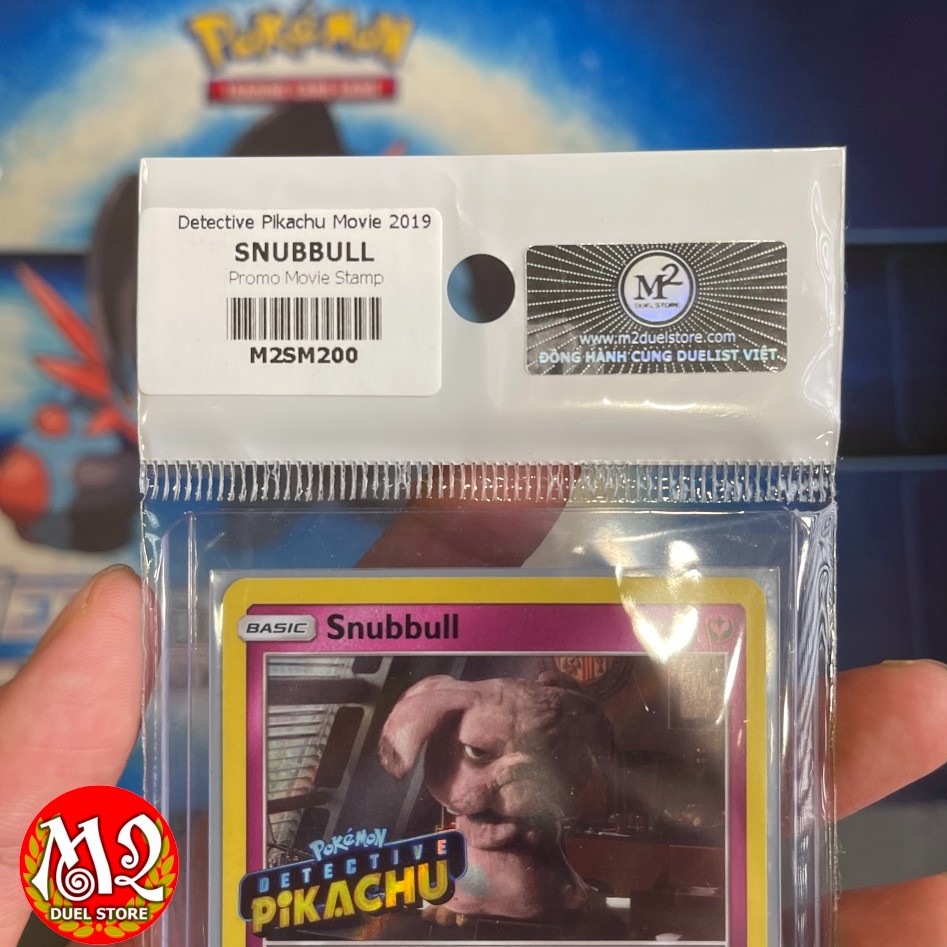 Lá bài Pokemon TCG - Snubbull SM200 - Thuộc phim điện ảnh Detective Pikachu - Sword &amp; Shield - Giao hàng như ảnh