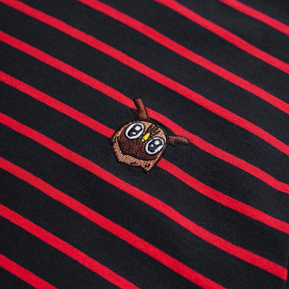 OWL BRAND® Striped Long-sleeve Tee - Áo Thun Sọc Tay Dài Màu Đỏ - OWL310121 | BigBuy360 - bigbuy360.vn