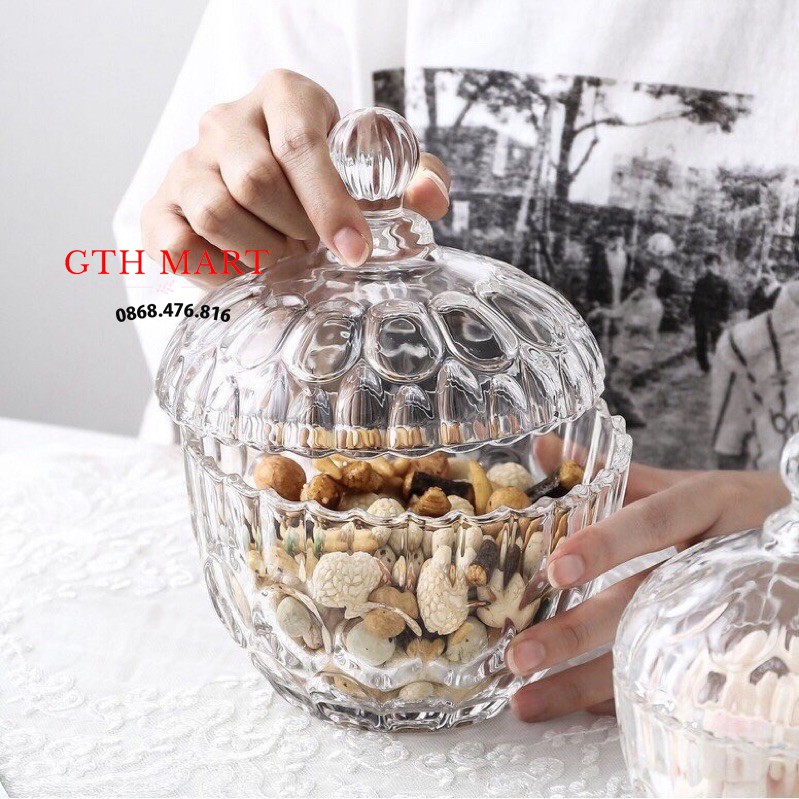 Hũ Thủy Tinh 1055 Pha Lê Đựng Kẹo Mứt-GTH Mart | BigBuy360 - bigbuy360.vn