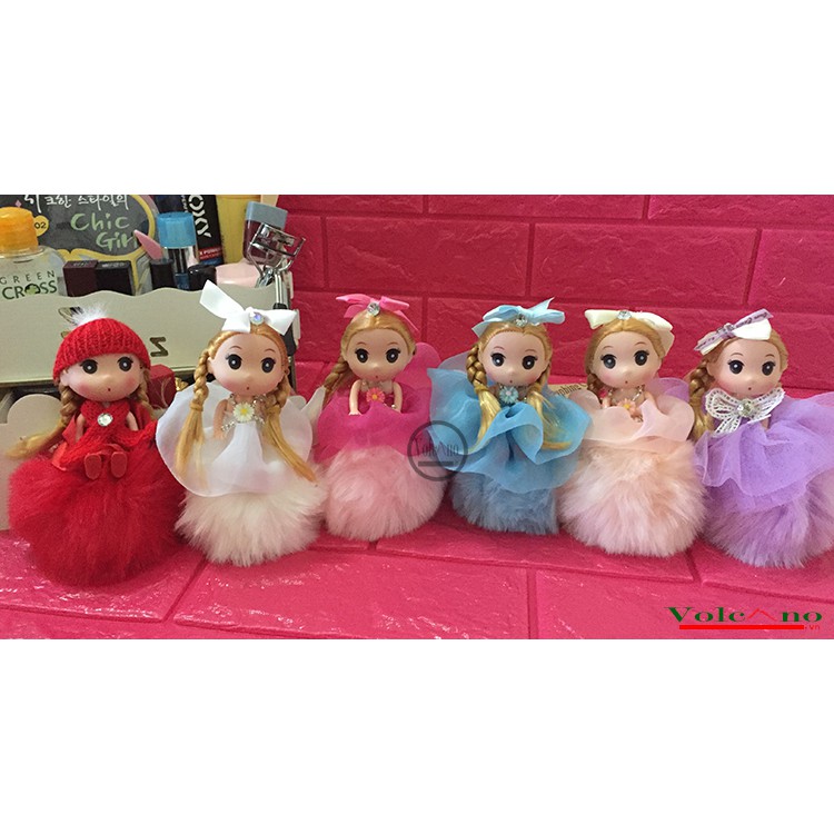 Búp Bê Móc Khóa Chibi Công Chúa HUONGTRUNG SHOP