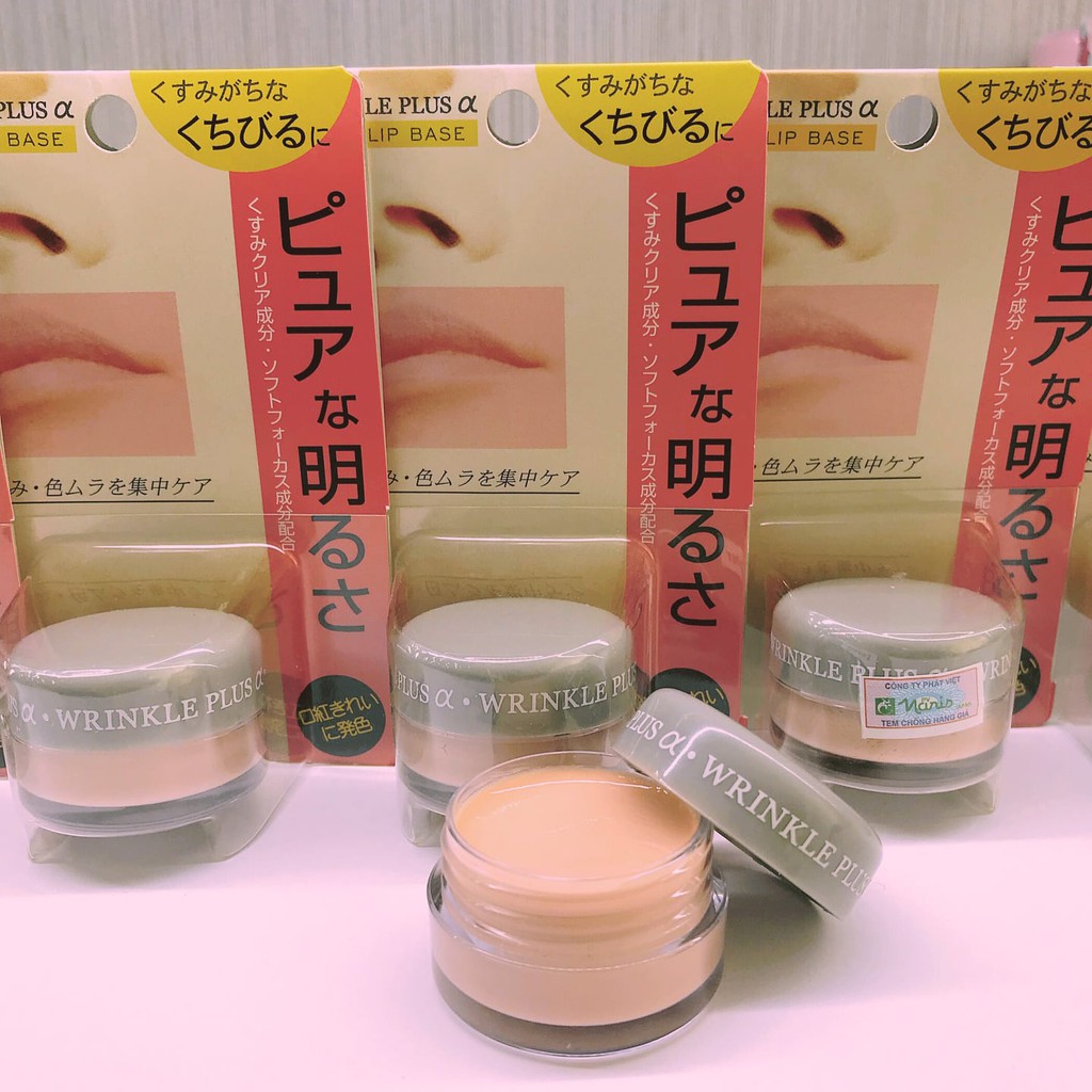 Lót Dưỡng Môi Wrinkle Plus Alpha – Clear Lip Base (10g) Nhật Bản - Hàng chính hãng