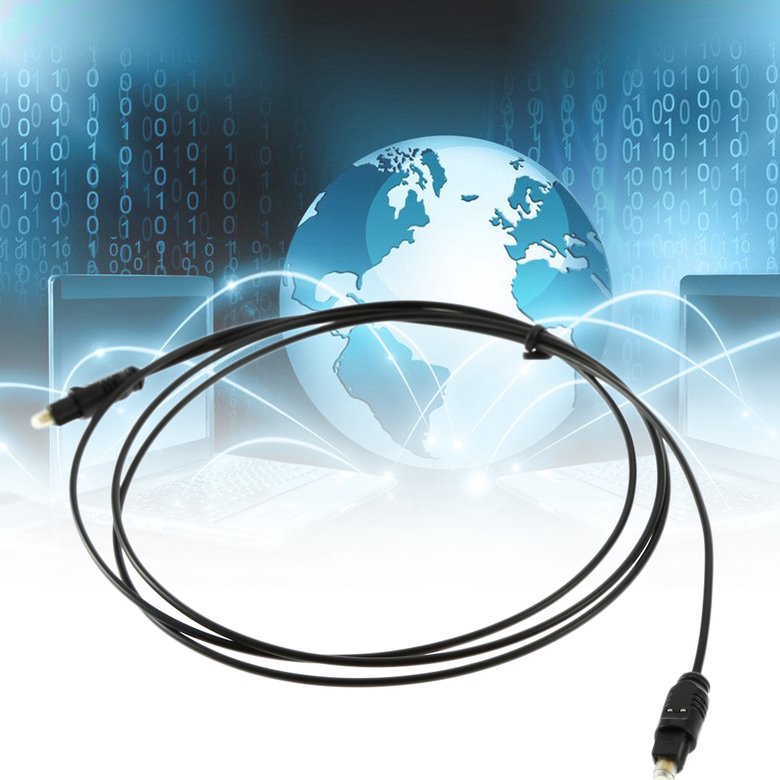 PK 1.5M Digital Optical Audio Optic Fiber Cable Black TV power amplifier soft