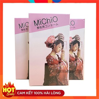 Bao Cao Su MICHIO Cao Cấp Chính Hãng Nhật Bản, Siêu Mỏng, Gân Gai, Kéo Dài Thời Gian Yêu (Che Tên Sản Phẩm)