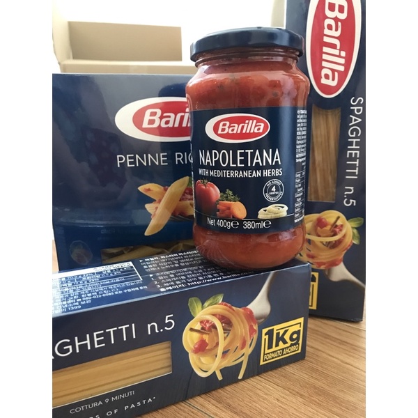 Combo Mì Spaghetti 1kg & Sốt Barilla 400g (2 loại)