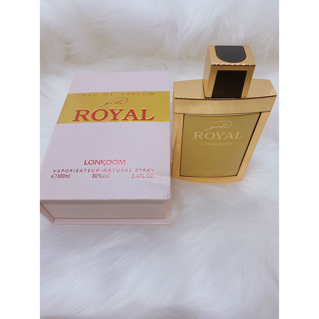 Nước Hoa Royal Vàng Lonkoom 100ml Lôi Cuốn