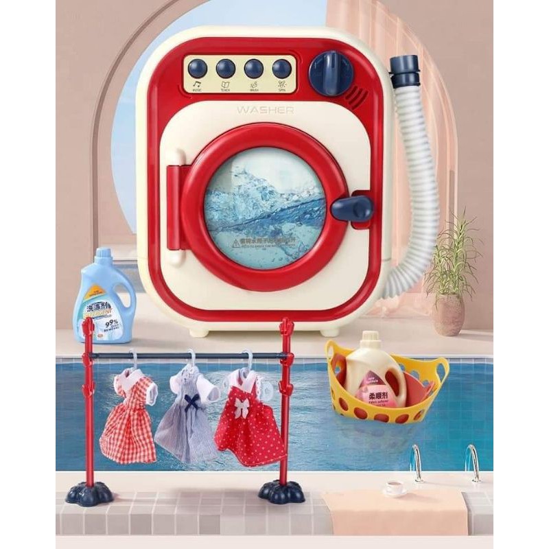 Bộ máy giặt quần áo cho búp bê