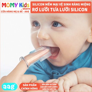 Rơ Lưỡi Tưa Lưỡi Xỏ Ngón Silicon Cho Bé AAG Hàn Quốc Mềm Mại Cao Cấp Chính Hãng
