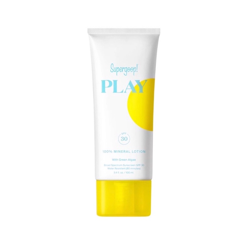Kem chống nắng toàn thân Supergoop! PLAY 100% Mineral Lotion SPF 30 with Green Algae