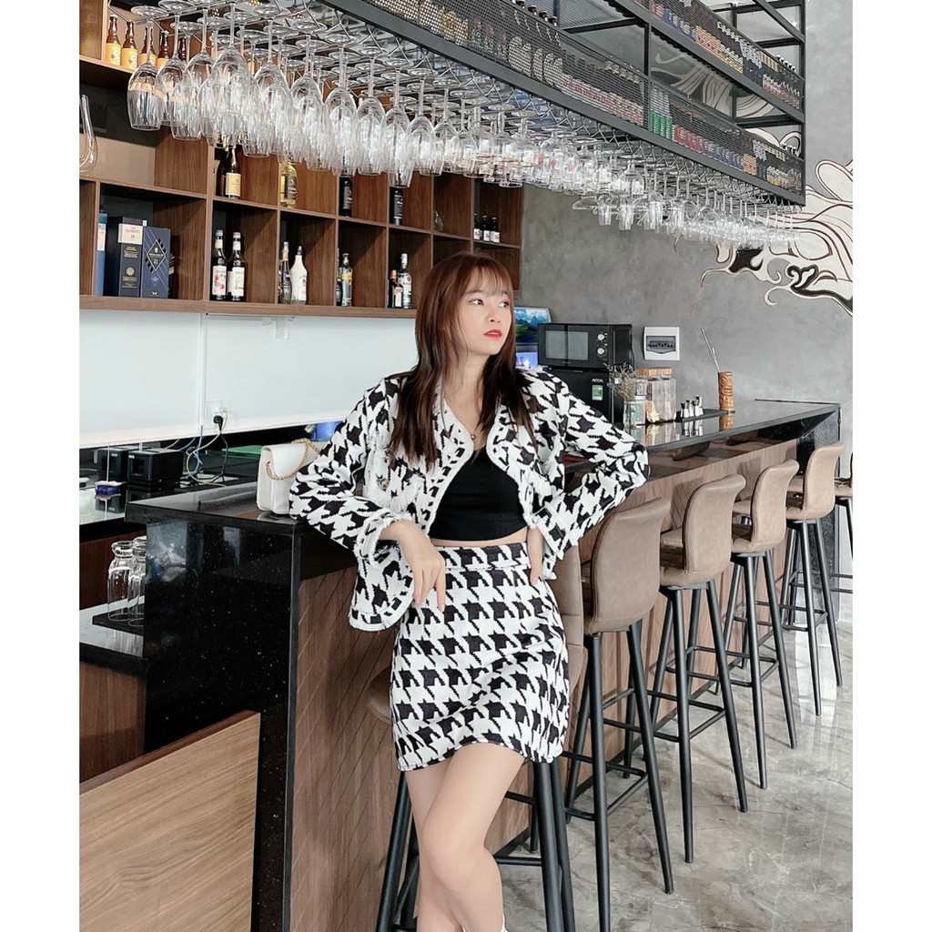 SET BỐ 3 MÓN HỌA TIẾT ZICZAC BẢN TO TO