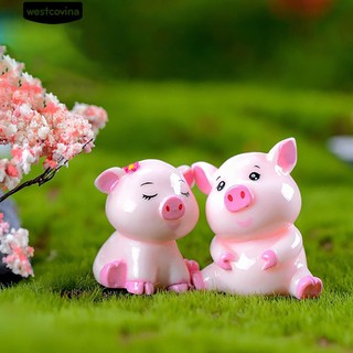 Set 4 Tượng Heo Mini Trang Trí Tiểu Cảnh