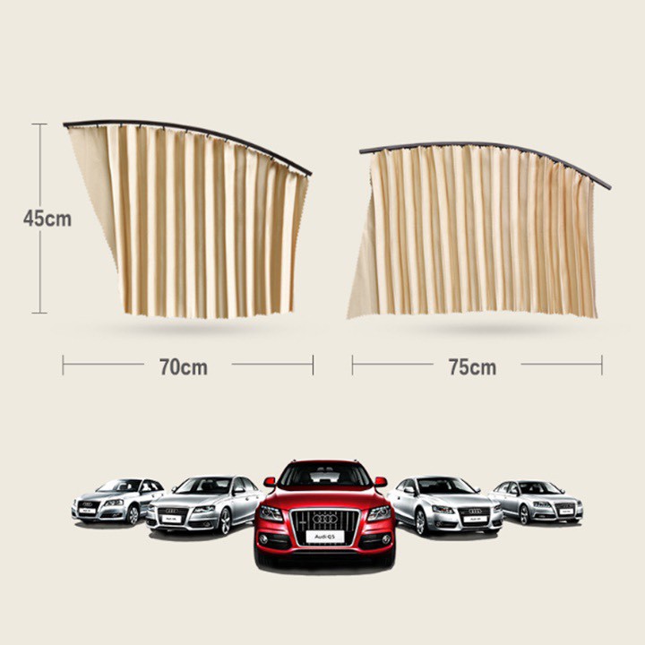 Rèm che nắng ô tô 4 đến 7 chỗ hút nam châm cao cấp