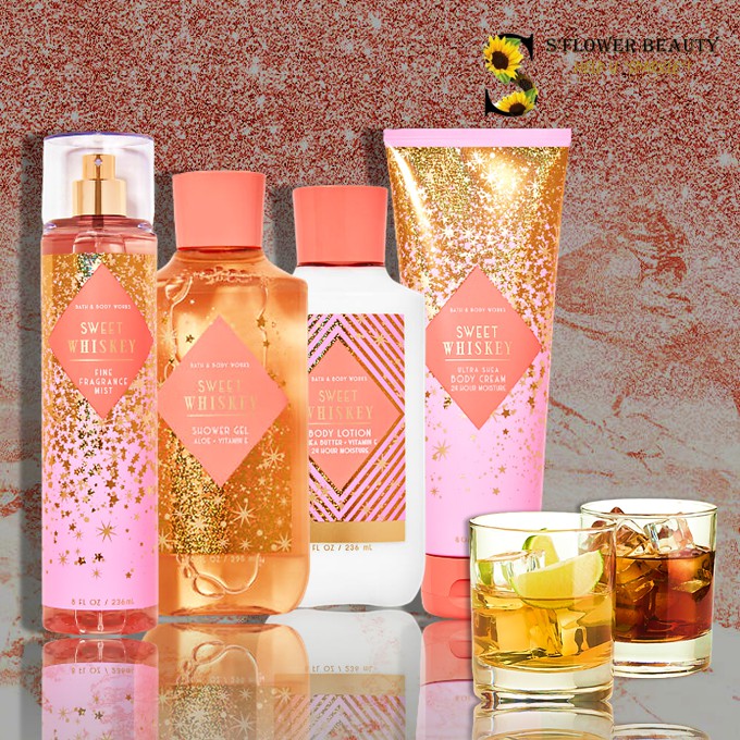 2020 |  Sweet Whiskey  | Gel Tắm - Dưỡng Thể - Xịt Thơm Toàn Thân Bath &amp; Body Works Shower Gel - Lotion - Body Mist