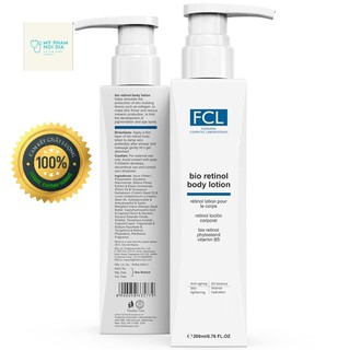 Lotion Trẻ Hoá Sáng Da Dưỡng Ẩm Fixderma FCL Bio Retinol Body Lotion 200ml