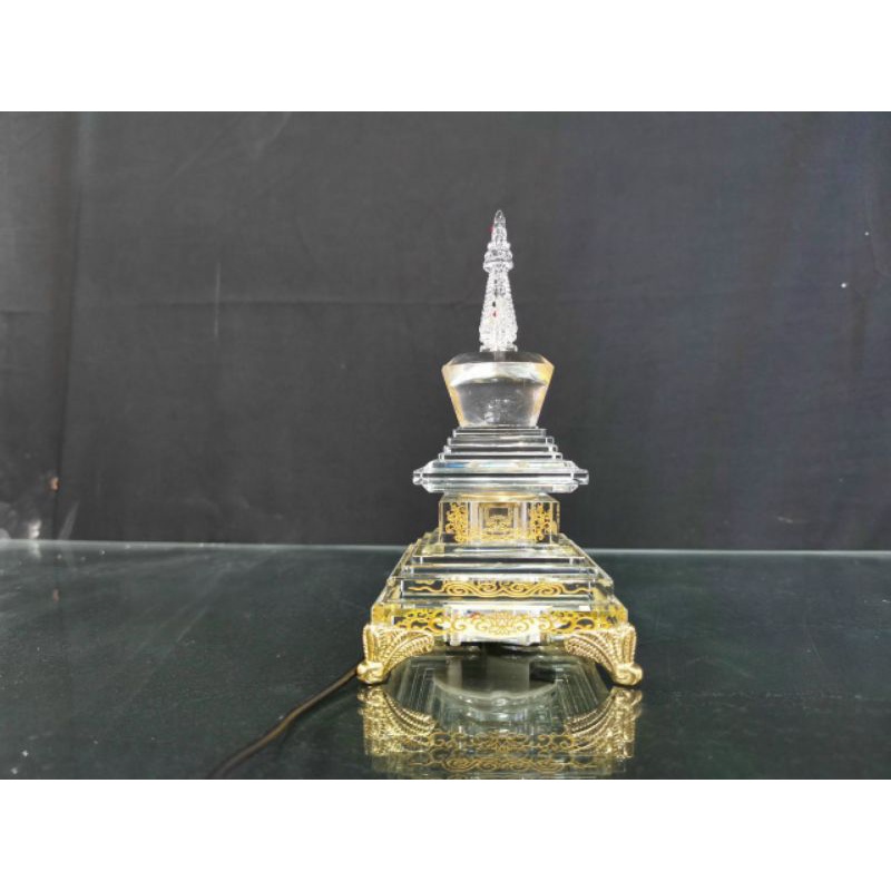 THÁP XÁ LỢI - CÓ ĐÈN ĐỔI NHIỀU MÀU CADI - CAO 16CM - PHALE