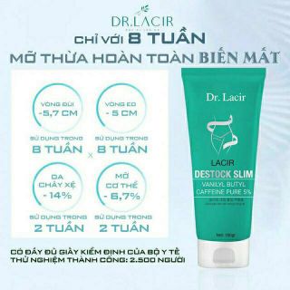 Combo đai định hình và kem tan mỡ dr.lacir