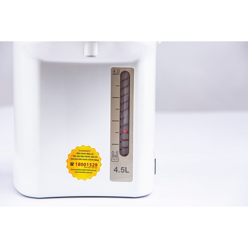 Bình Thủy Điện TOSHIBA PLK-45SF(WT)VN - 4.5L - Xuất Xứ Thái Lan - Chính Hãng, Bảo Hành 12 Tháng, Chất Lượng Nhật Bản