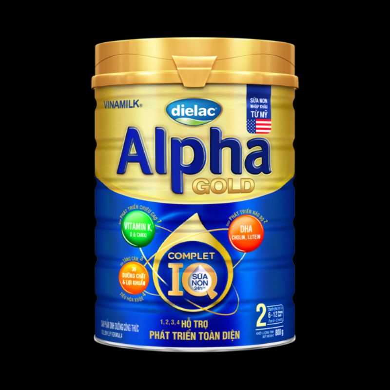 Alpha gold2 900g sữa non