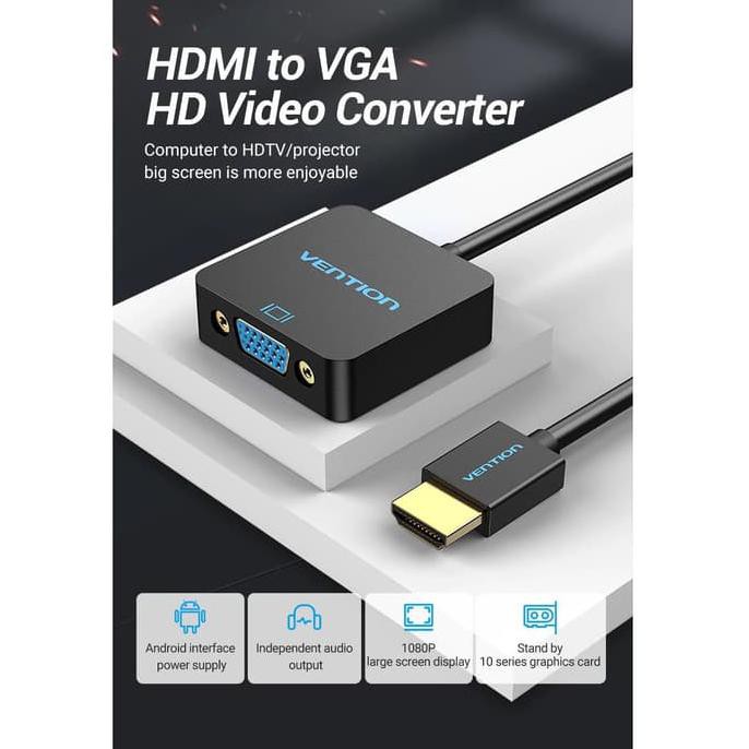 Vention Bộ Chuyển Đổi Hdmi Sang Vga, Âm Thanh, Micro Usb