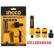 Vòi xịt phun nước tưới cây chỉnh tia Twist Nozzle ABS INGCO HHCS05122