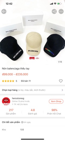 Nón thêu tay cực chất