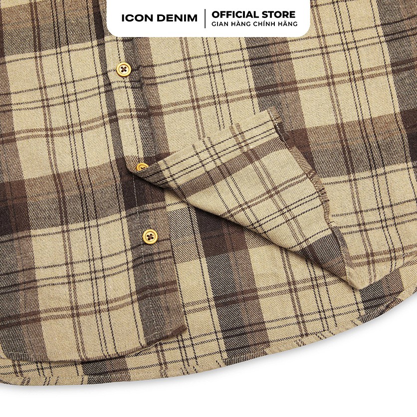Áo Sơ Mi Nam ICON DENIM Tay Dài Kiểu Flannel Trademark | BigBuy360 - bigbuy360.vn