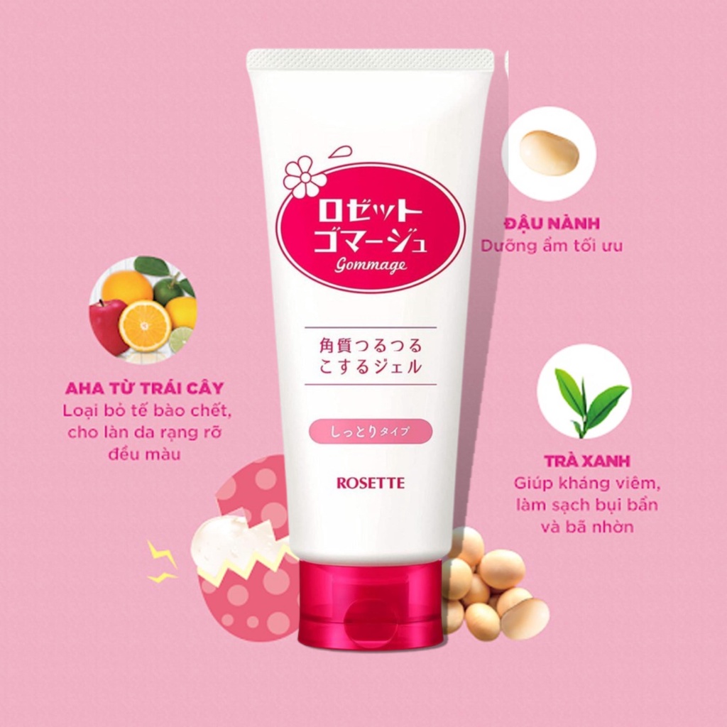 Tẩy da chết mặt [ AUTH ] Tẩy tế bào chết Rosette Peeling Gel  số 1 Nhật Bản