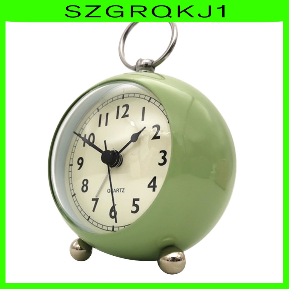 2 Đồng Hồ Báo Thức Quartz Để Bàn Màu Xanh Lá