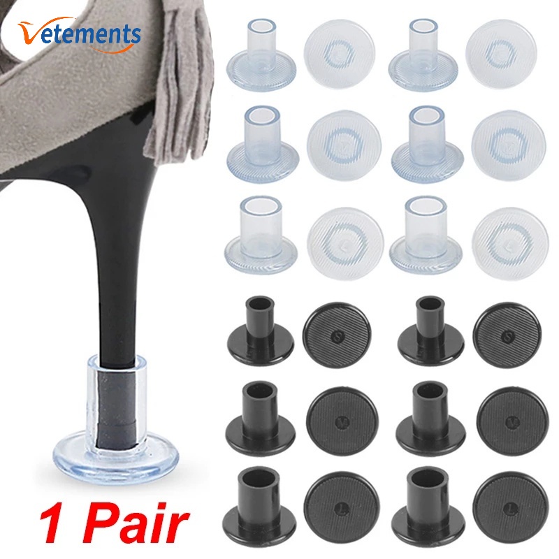 Đế Lót Giày Cao Gót 3 Kích Cỡ Bằng PVC Trong Suốt Chống Trượt/Sốc/Chống Sốc