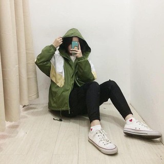 Áo khoác nữ 2 lớp dù đẹp, áo khoác dù nữ