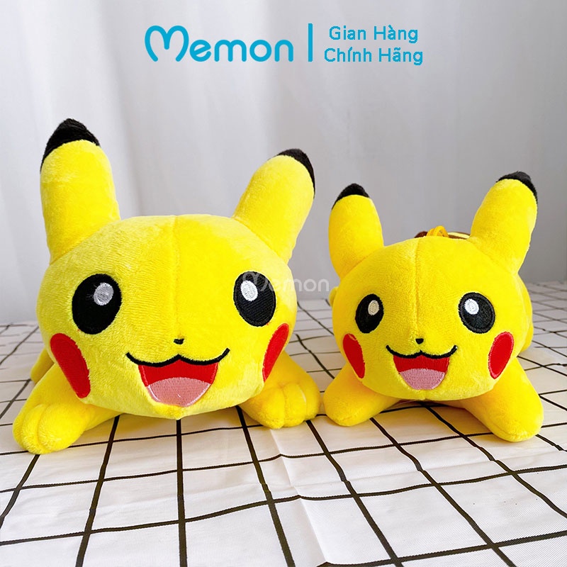 [Mã LIFEM1 giảm 50k đơn 99k] Gấu Bông Pikachu Pokemon Nằm Cao Cấp Memon