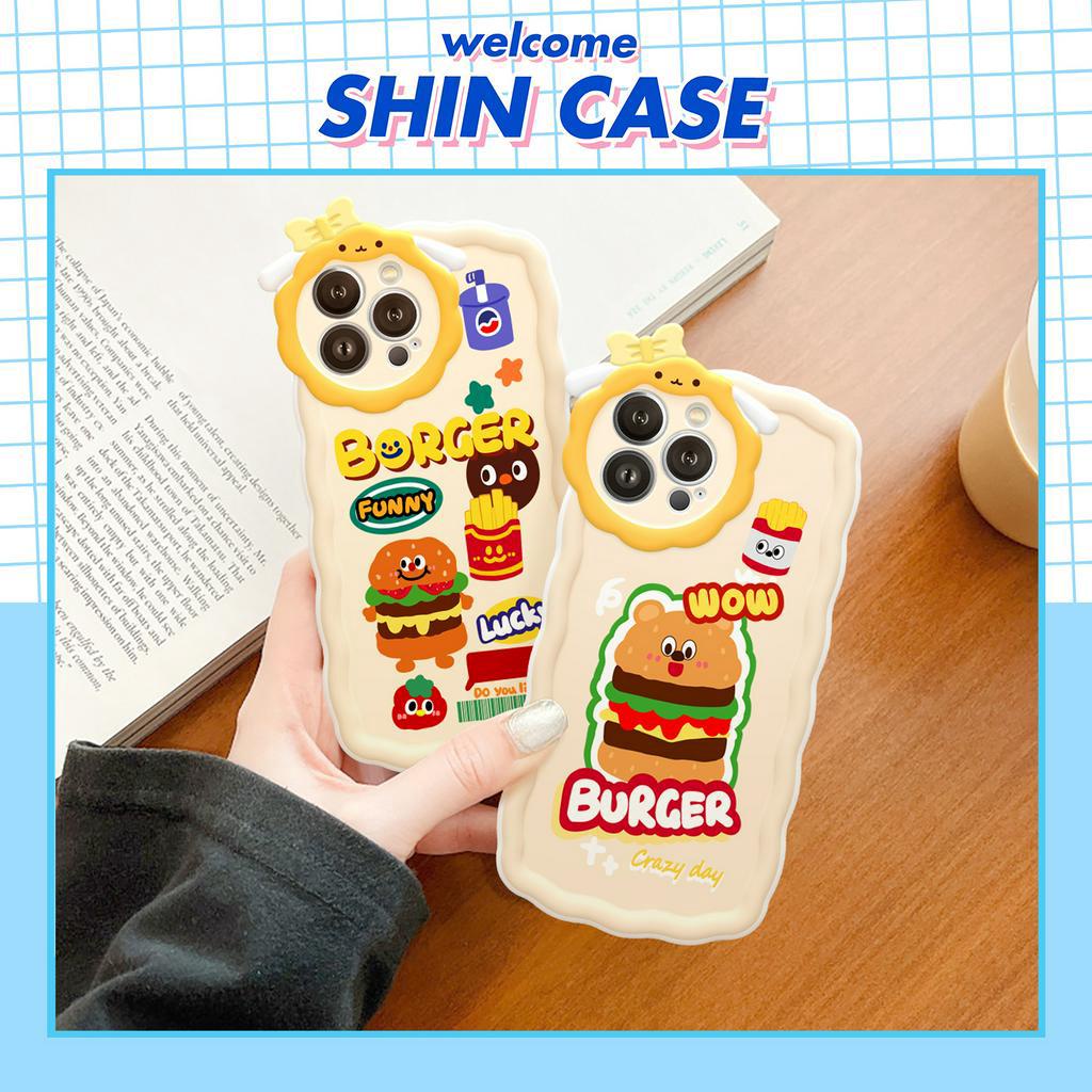 Ốp lưng iphone nơ lượn sóng Lucky Burger 6/6plus/6s/6splus/7/7plus/8/8plus/x/xs/11/12/13/14/pro/max/promax/plus/shin