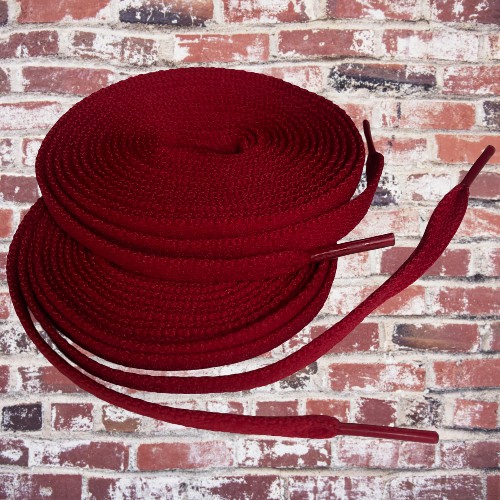 Dây giày thể thao Jordan đỏ đô bản chất, bền đẹp(130cm*0.8cm)