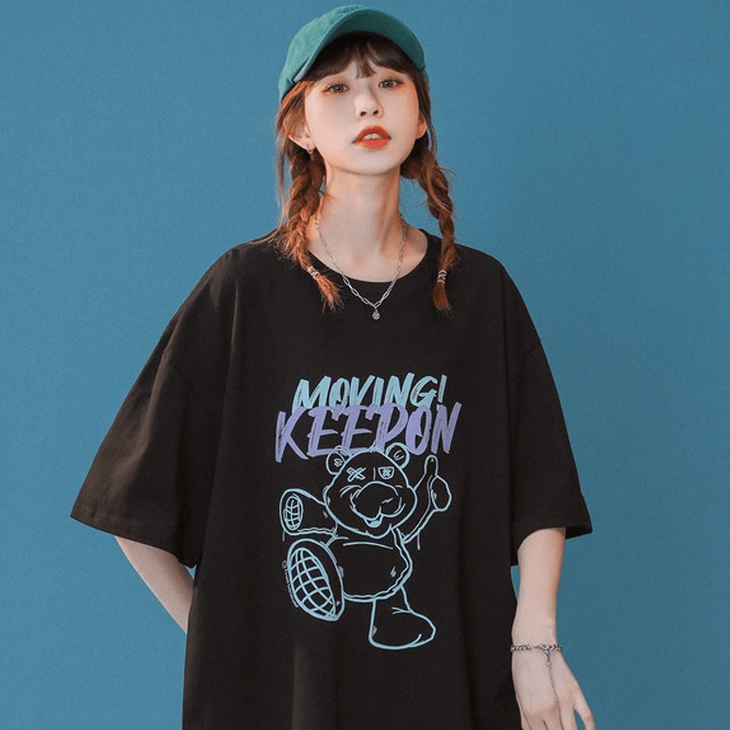 Áo thun oversize Keepon Going (V222)