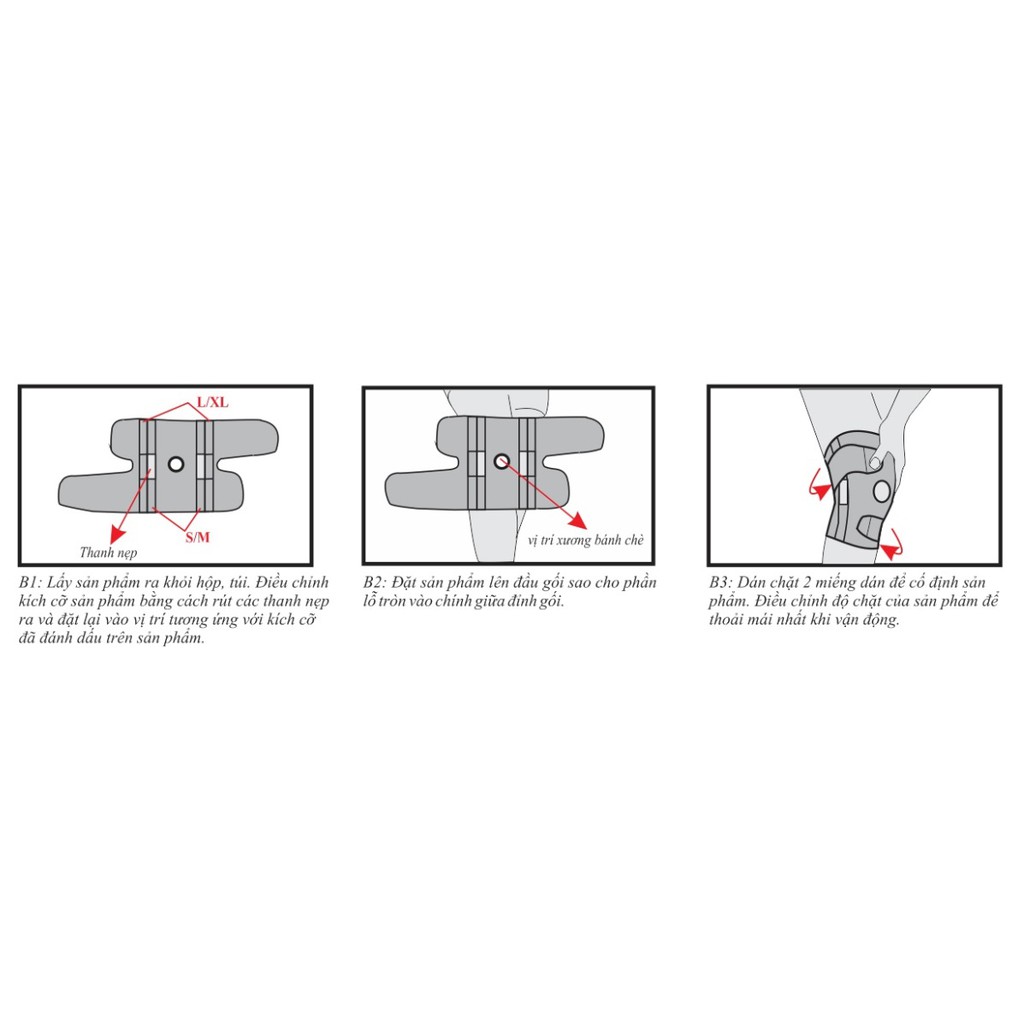 Băng thun gối Orbe H3 cố định, hạn chế vận động cho người bị viêm khớp gối, thoái hóa khớp gối