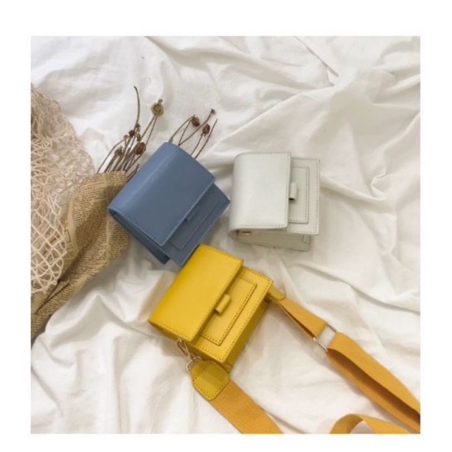 Túi sách mini màu xanh mint