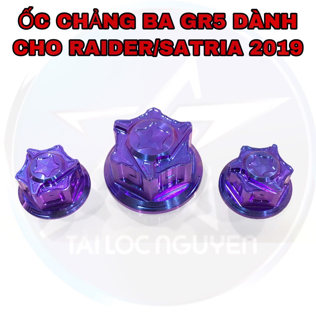 ỐC CHẢNG BA TITANIUM GR5 RAIDER FI 2017-2019