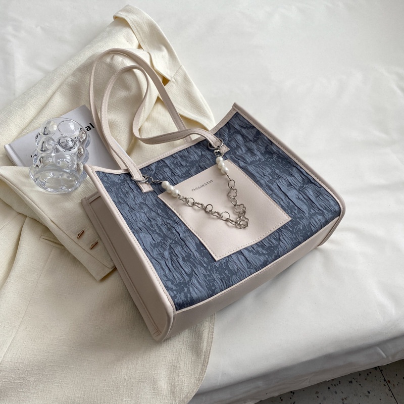 Túi Xách Nữ Cỡ Lớn Phối Ren Phong Cách Vintage Thời Trang